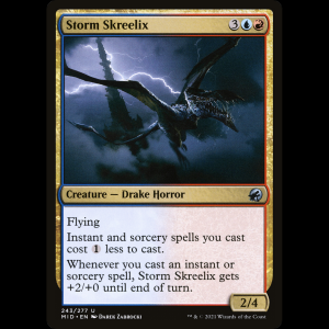 MTG Escrílix de la tormenta (Storm Skreelix) Innistrad: Midnight Hunt mid#243