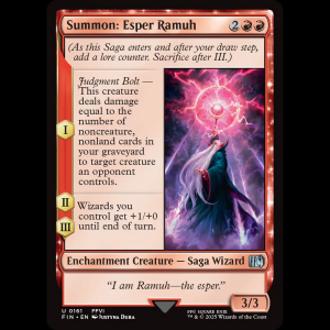 MTG Summon: Esper Ramuh Final Fantasy fin#161