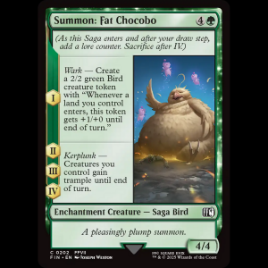 MTG Summon: Fat Chocobo Final Fantasy fin#202