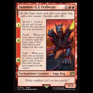 MTG Summon: G.F. Cerberus Final Fantasy fin#162