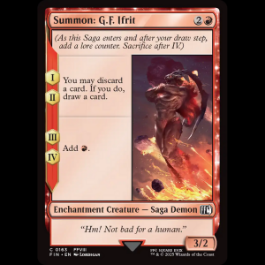 MTG Summon: G.F. Ifrit Final Fantasy fin#163