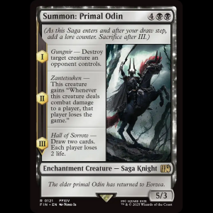 MTG Summon: Primal Odin Final Fantasy fin#121