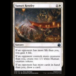 MTG Fiestas del ocaso (Sunset Revelry) Innistrad: Midnight Hunt mid#38
