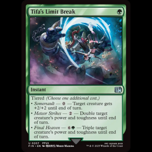 MTG Tifa's Limit Break Final Fantasy fin#207