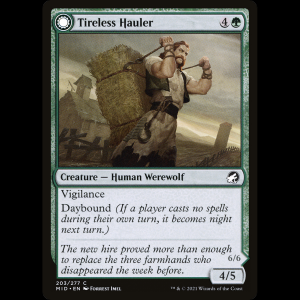 MTG Tireless Hauler // Dire-Strain Brawler Innistrad: Midnight Hunt mid#203