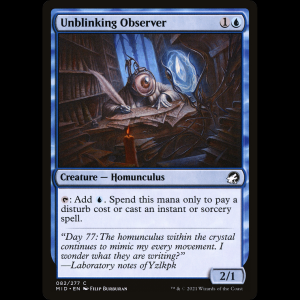 MTG Observadora sin párpado (Unblinking Observer) Innistrad: Midnight Hunt mid#82