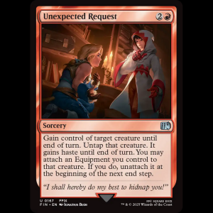 MTG Unexpected Request Final Fantasy fin#167