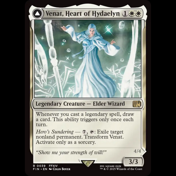 MTG Venat, Heart of Hydaelyn // Hydaelyn, the Mothercrystal Final Fantasy  fin#39 - Madtoyz
