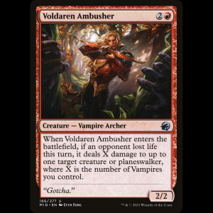MTG Emboscador de Voldaren (Voldaren Ambusher) Innistrad: Midnight Hunt mid#166