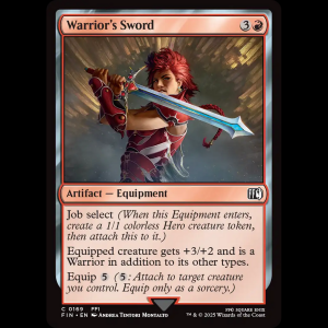 MTG Warrior's Sword Final Fantasy fin#169