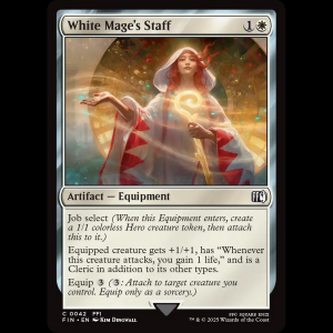 MTG White Mage's Staff Final Fantasy fin#42