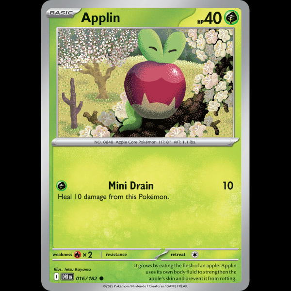 Pokemon TCG Applin - Destined Rivals sv10-16 - Madtoyz Pokemon TCG Applin - Destined Rivals sv10-16 - Madtoyz