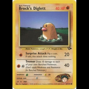 Pokemon TCG Brock's Diglett - Gym Challenge gym2-67 unlimited