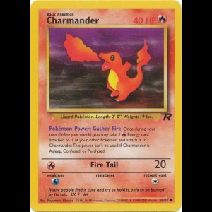 Pokemon TCG Charmander - Team Rocket base5-50 unlimited