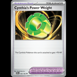 Pokemon TCG Cynthia's Power Weight - Destined Rivals sv10-162