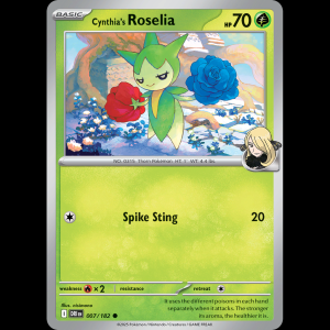 Pokemon TCG Cynthia's Roselia - Destined Rivals sv10-7