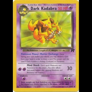 Pokemon TCG Dark Kadabra - Team Rocket base5-39 unlimited