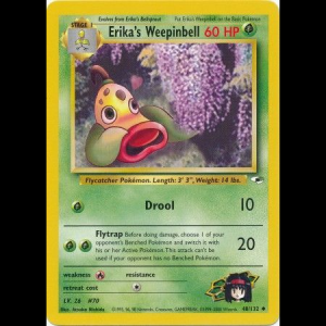 Pokemon TCG Erika's Weepinbell - Gym Heroes gym1-48 unlimited