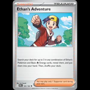 Pokemon TCG Ethan's Adventure - Destined Rivals sv10-165 reverseHolofoil