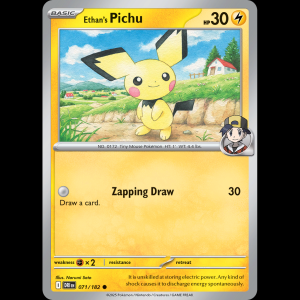 Pokemon TCG Ethan's Pichu - Destined Rivals sv10-71