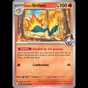Pokemon TCG Ethan's Quilava - Destined Rivals sv10-33