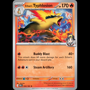 Pokemon TCG Ethan's Typhlosion - Destined Rivals sv10-34 holofoil