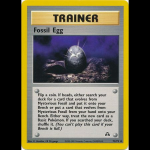 Pokemon TCG Fossil Egg - Neo Discovery neo2-72 unlimited