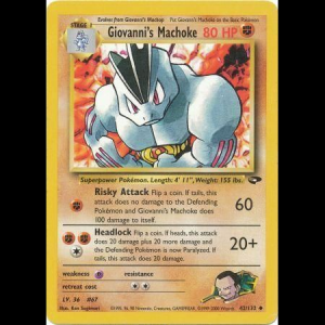 Pokemon TCG Giovanni's Machoke - Gym Challenge gym2-42 unlimited