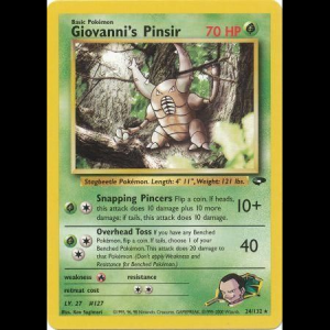 Pokemon TCG Giovanni's Pinsir - Gym Challenge gym2-24 unlimited