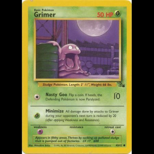 Pokemon TCG Grimer - Fossil ESP base3-48 unlimited