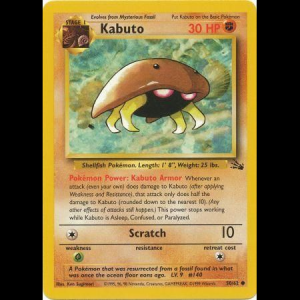 Pokemon TCG Kabuto - Fossil base3-50 unlimited