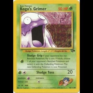 Pokemon TCG Koga's Grimer - Gym Challenge gym2-78 unlimited