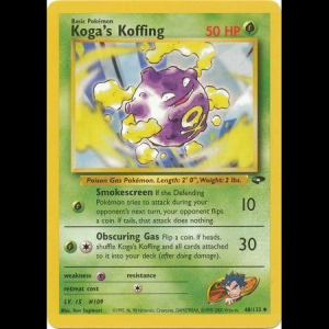 Pokemon TCG Koga's Koffing - Gym Challenge gym2-48 unlimited