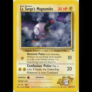 Pokemon TCG Lt. Surge's Magnemite - Gym Heroes gym1-50 unlimited