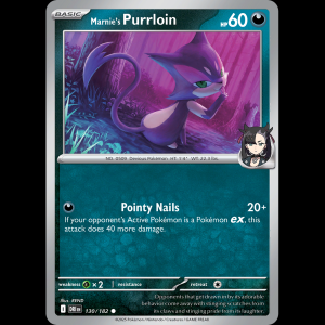Pokemon TCG Marnie's Purrloin - Destined Rivals sv10-130