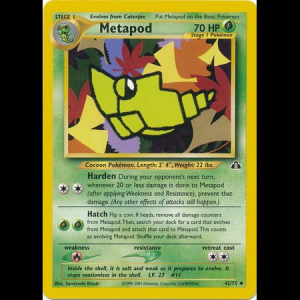 Pokemon TCG Metapod - Neo Discovery neo2-42 unlimited