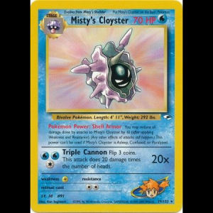 Pokemon TCG Misty's Cloyster - Gym Heroes gym1-29 unlimited