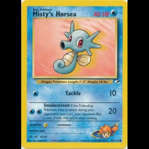 Pokemon TCG Misty's Horsea - Gym Heroes gym1-86 unlimited