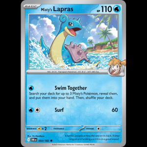 Pokemon TCG Misty's Lapras - Destined Rivals sv10-50
