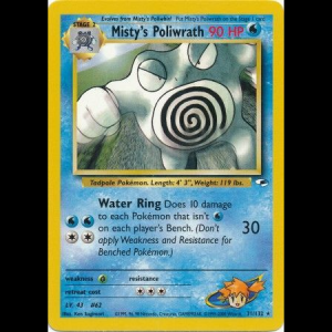 Pokemon TCG Misty's Poliwrath - Gym Heroes gym1-31 unlimited