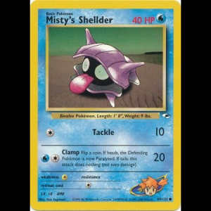 Pokemon TCG Misty's Shellder - Gym Heroes gym1-89 unlimited