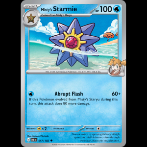 Pokemon TCG Misty's Starmie - Destined Rivals sv10-47