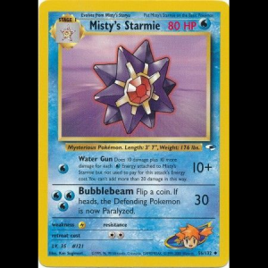 Pokemon TCG Misty's Starmie - Gym Heroes gym1-56 unlimited