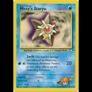 Pokemon TCG Misty's Staryu - Gym Heroes gym1-90 unlimited