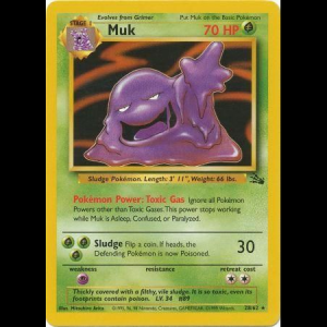 Pokemon TCG Muk - Fossil base3-28 unlimited