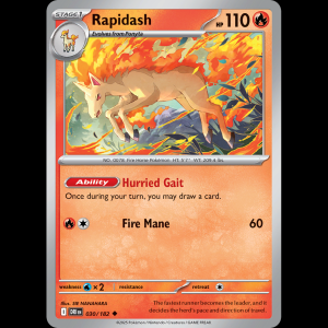 Pokemon TCG Rapidash - Destined Rivals sv10-30