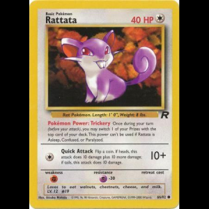 Pokemon TCG Rattata - Team Rocket base5-66 unlimited