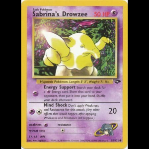 Pokemon TCG Sabrina's Drowzee - Gym Challenge gym2-95 unlimited
