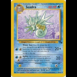Pokemon TCG Seadra - Fossil base3-42 unlimited