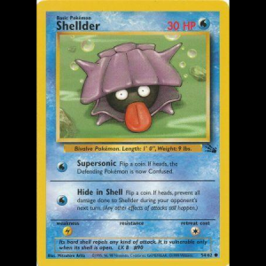 Pokemon TCG Shellder - Fossil base3-54 unlimited